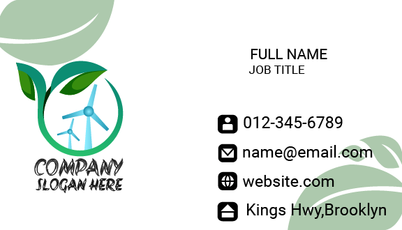 Environmental Turbine Business Card