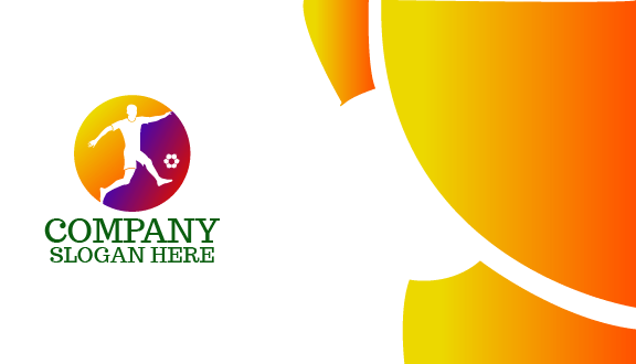 Emocionante Tarjeta De Presentación De Fútbol