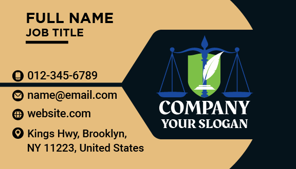 Experienced Lawyer Business Card