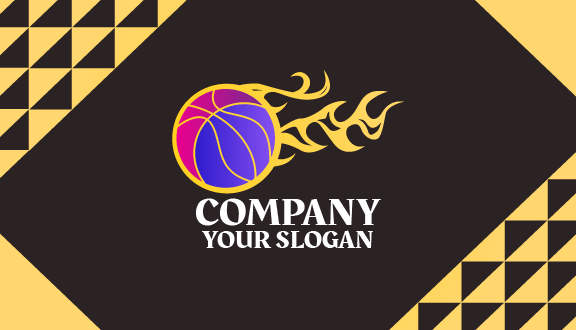 Tarjeta De Presentación De Baloncesto Explosiva