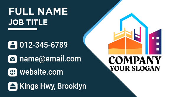 Factory Block Construction Business Card