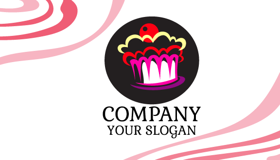 Ausgefallene Kuchen Visitenkarte