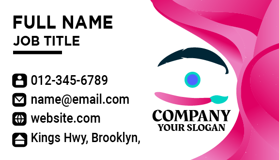 Feather Eye Art Business Card