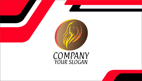 Carte De Visite De Beauté Féminine Attrayante