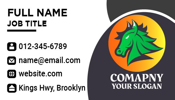 Fierce Eye Horse Business Card