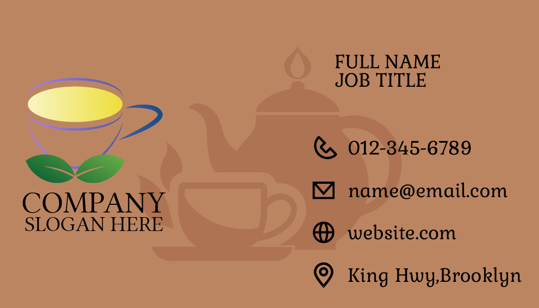 Fine Tea Store Business Card