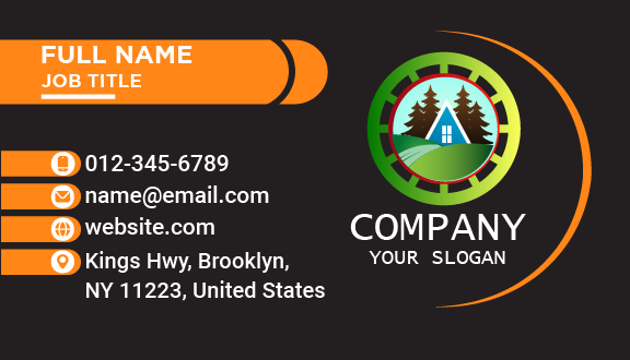 Fir Trees Landscaping Business Card