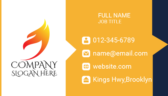 Fire Control Company Business Card