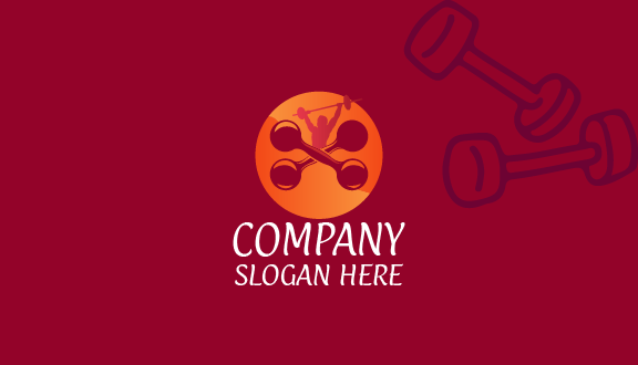 Tarjeta De Presentación De Institución De Fitness