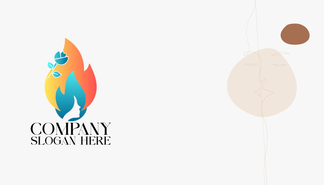 Tarjeta De Presentación Estética Con Melena Llameante