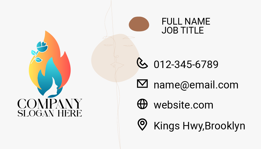 Flaming Mane Aesthetic Business Card