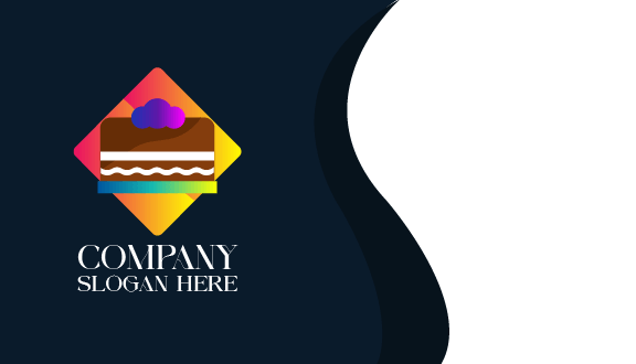 Geschmackvolle Fudgekuchen-visitenkarte