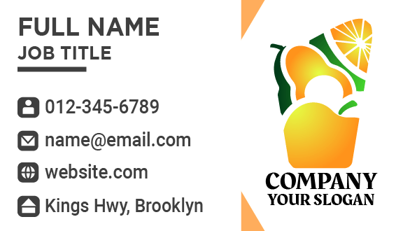 Flavorsome Juice Business Card