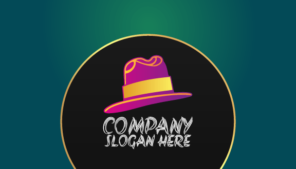 Carte De Visite De Chapeau Souple Et Élégant