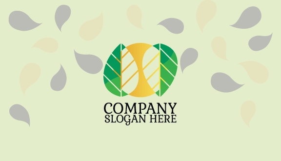 Carte De Visite De Verdure Florissante