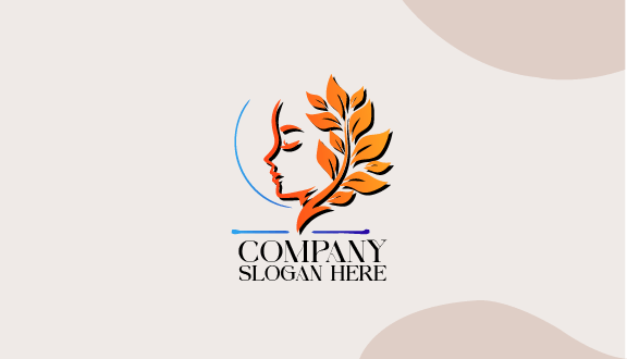 Tarjeta De Presentación Estética Con Corona De Flores