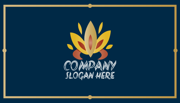 Kartu Nama Perhiasan Bermotif Bunga