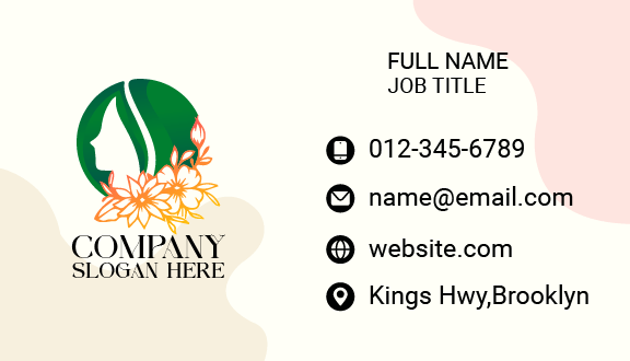 Flowery Vine Aesthetic Business Card