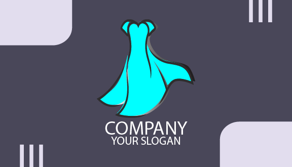 Tarjeta De Visita De Boutique De Vestido Fluido