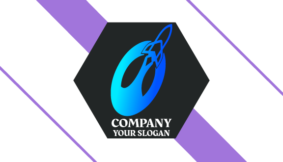 Flying Plane Abstract Business Card