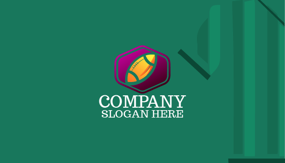 Tarjeta De Presentación De Productos De Fútbol