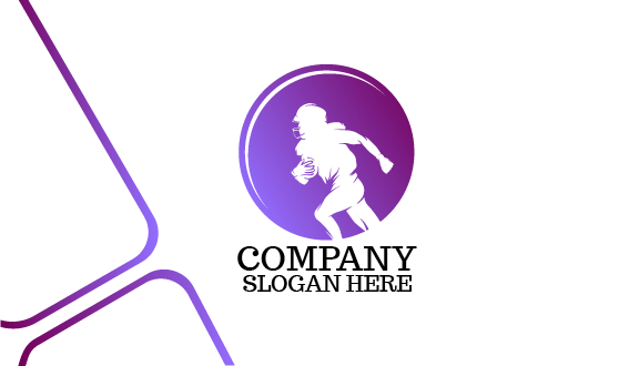 Tarjeta De Presentación De Delantero De Fútbol