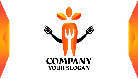 Fork Hands Food Business Card