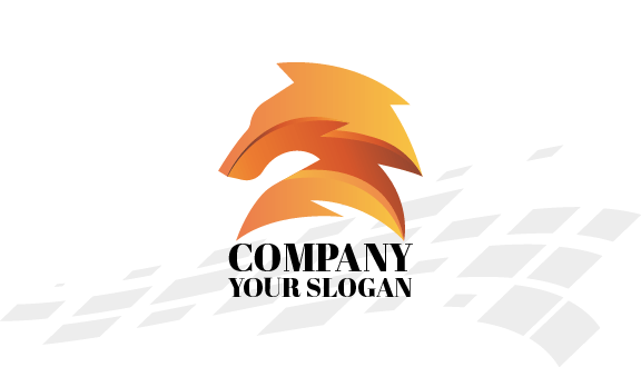 Fox Abstract Business Card