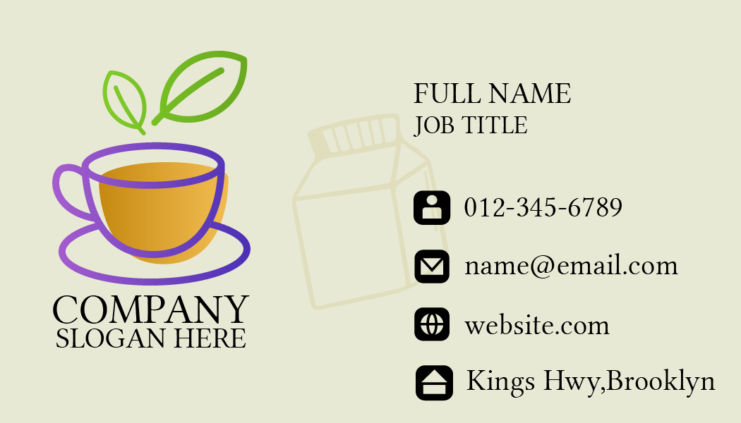 Freshly Made Tea Business Card