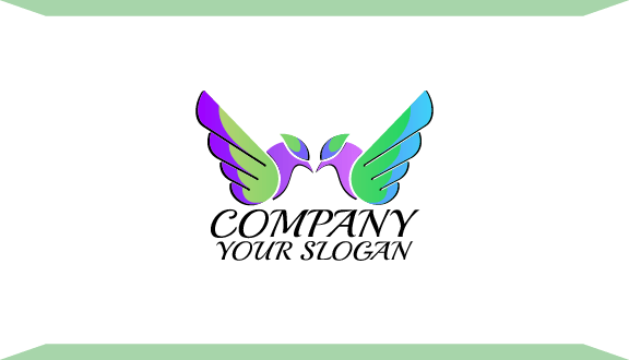 Cartão De Visita Par De Pássaros Amigáveis