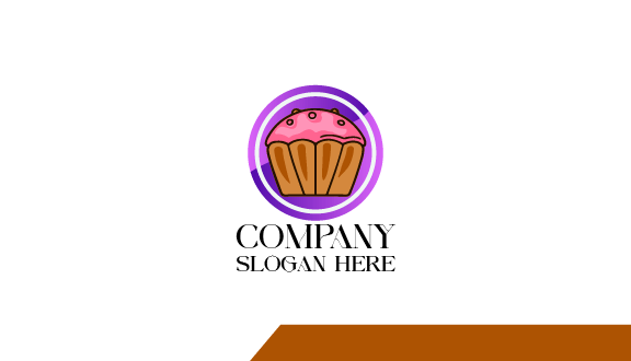 Glasierte Kuchen Visitenkarte