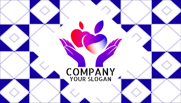 Cartão De Visita De Amor De Coração De Frutas