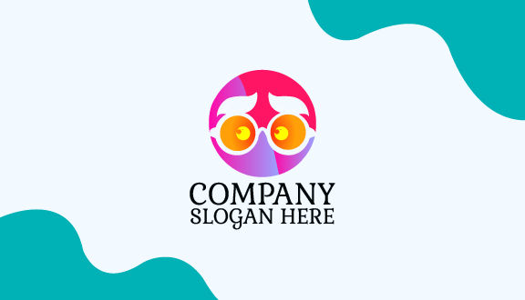 Kartu Nama Kacamata Funky