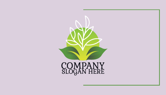 Carte De Visite De Verdure De Jardin