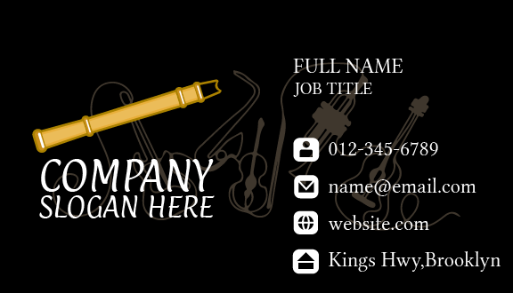 Gentle Flute Music Business Card