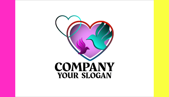 Cartão De Visita Gentil Dos Pássaros Do Amor