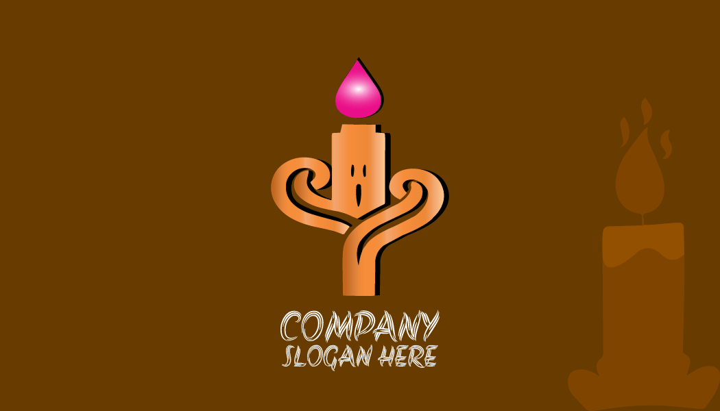 Visitenkarte Mit Geister-emoji-kerze