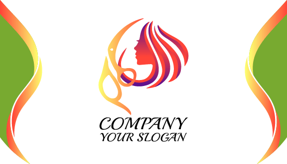 Glamouröse Salon-visitenkarte