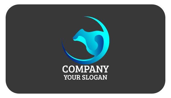 Tarjeta De Presentación De Productos Lácteos Con Forma De Media Luna Brillante