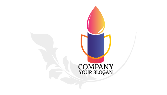 Glänzende Feuerkerzen-visitenkarte