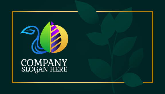 Carte De Visite Glossy Greenery