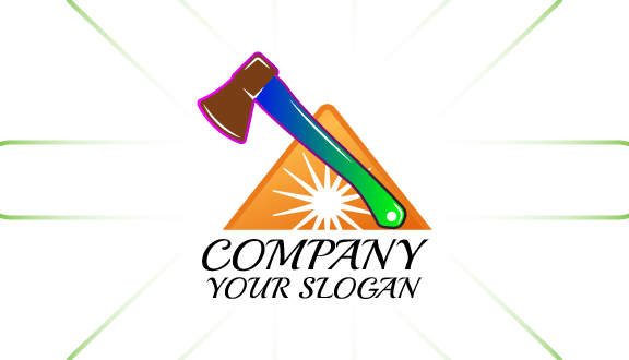 Tarjeta De Presentación Brillante De Manitas Con Martillo