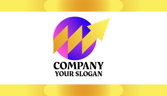 Tarjeta De Presentación De Contador De Flecha Dorada