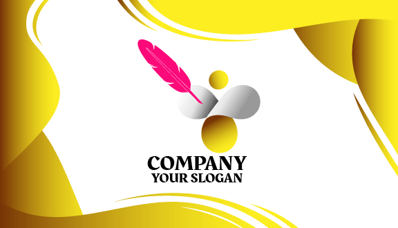 Golden Sticker Art Business Card