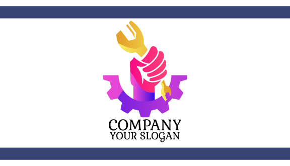 Golden Wrench Maintenance Business Card