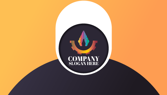 Gradient Art Nib Business Card