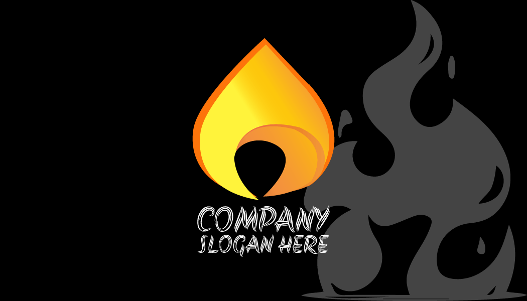 Visitenkarte Der Flammenkerze Mit Farbverlauf