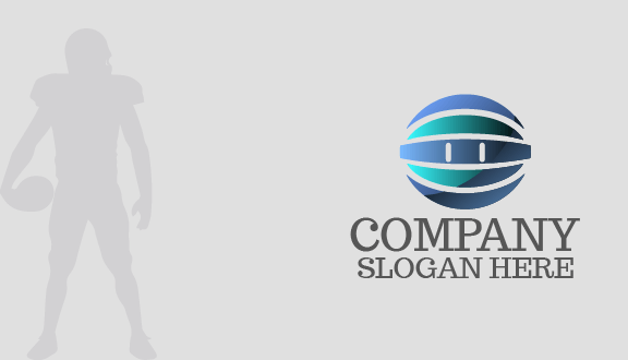 Tarjeta De Presentación De Fútbol Con Degradado