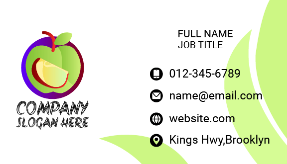 Green Apple Business Card