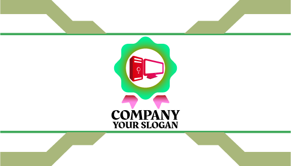 Yeşil Rozet Bilgisayar Kartviziti